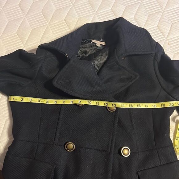 Gap Womens Navy Pea coat with pockets Size Medium - Picture 13 of 16